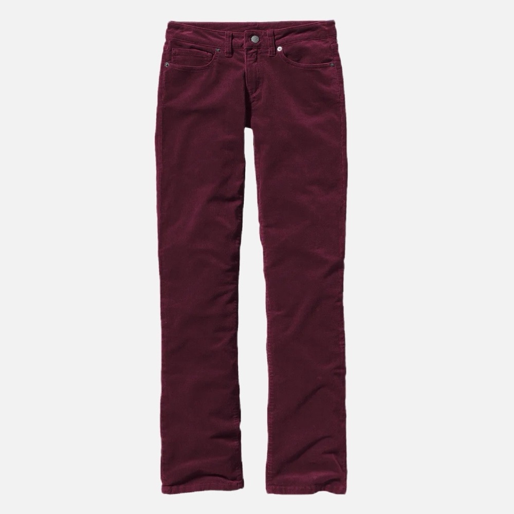 Patagonia Women's Corduroy Pants - Regular Dark Currant Sz 27
